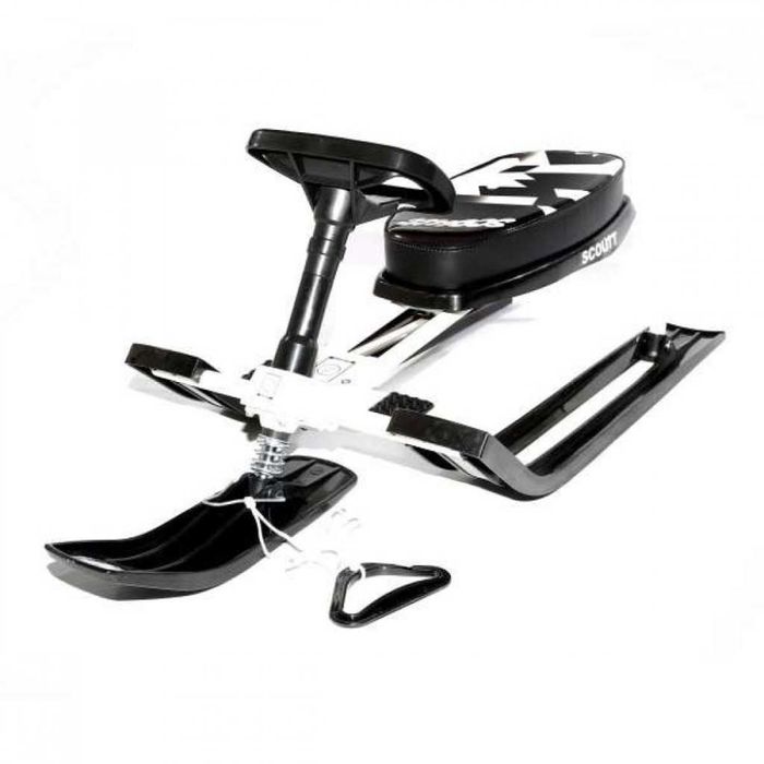 Зимна шейна с кормило, предни и задни ски и метална спирачка Mustang