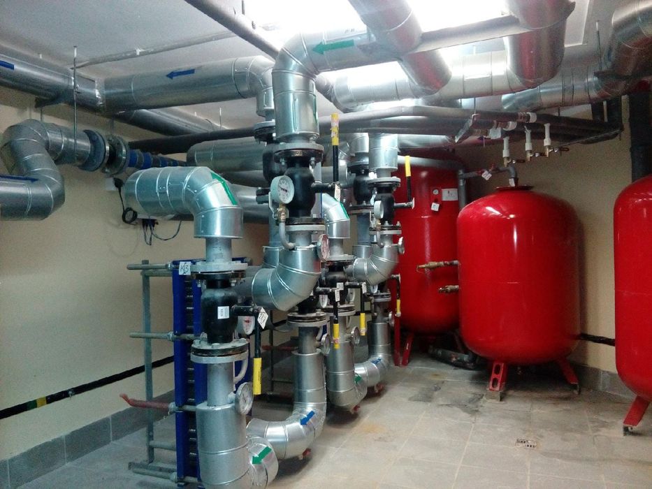 Теплоузлы, трубопровод, отопление