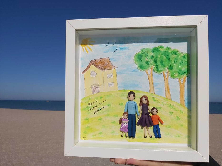 Tablou Paste familia, scoala, invatatoare, casa noua, botez