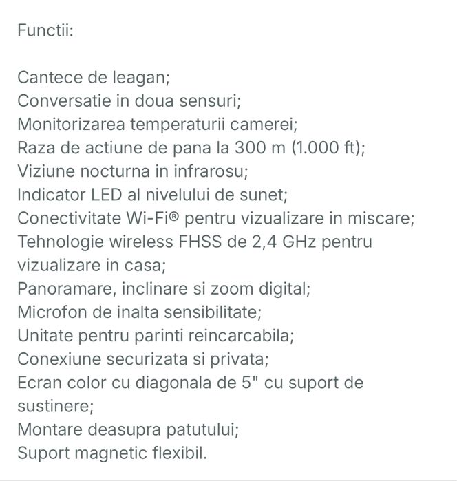 Baby phone camera vidieo 360 grade