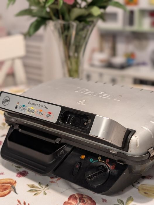 Grătar Electric Tefal SuperGrill XL (2400W) - Funcție BBQ și Cronometru Inclus
