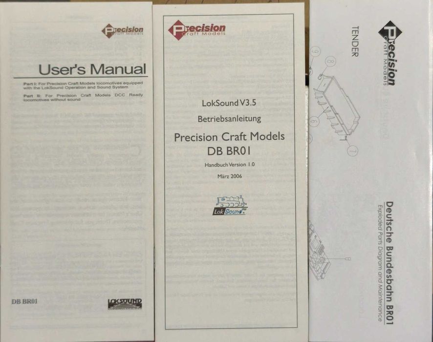 PCM Precision Craft Models 713 DB BR 01 202 Digital ,Sunet, LokSound V3.5
