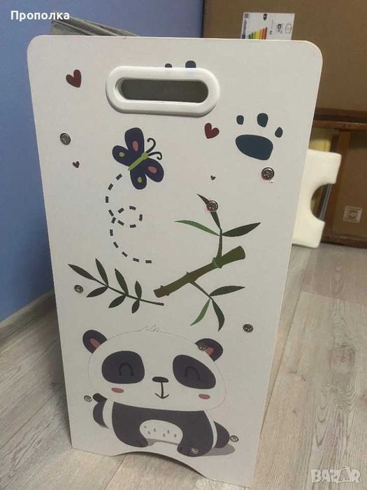 Детска етажерка “Панда” за книжки и играчки