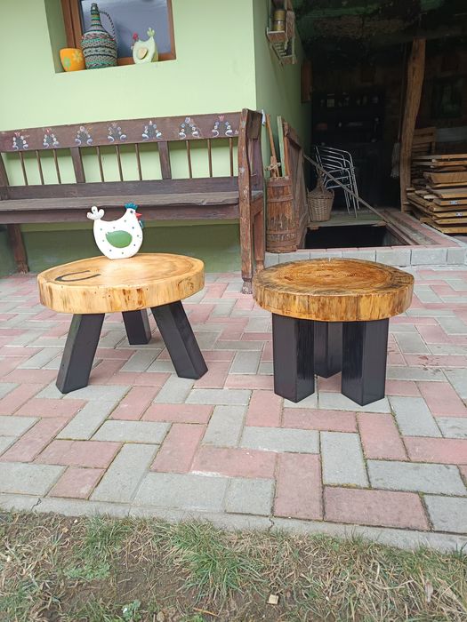 Masa cafea paltin , stejar și larice