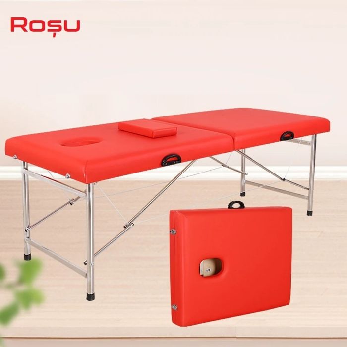 Masă de Masaj Portabilă, Pat masaj, din metal – 2 Zone, spa, gene