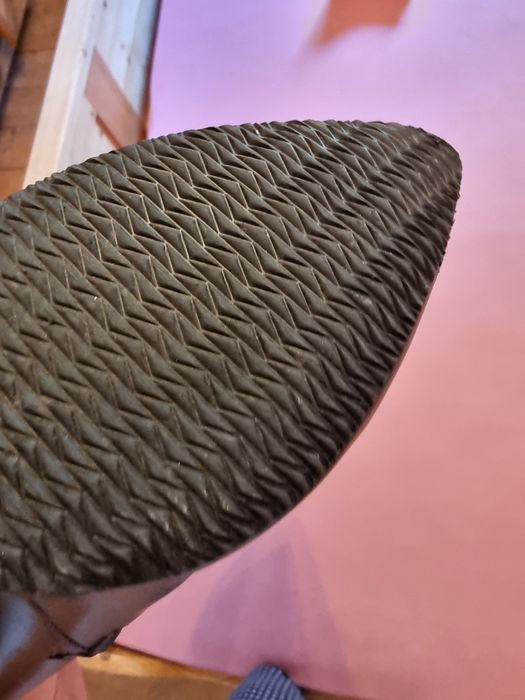 Cizme lungi din piele cu fermoar