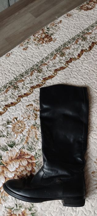 Зимние сапоги кожа