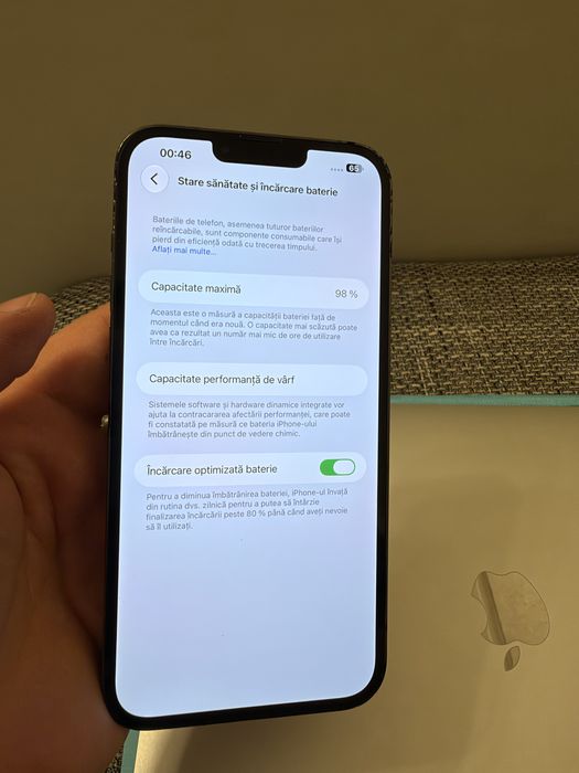 iPhone 13 Pro Max 128GB Green – Baterie Originală 98%
