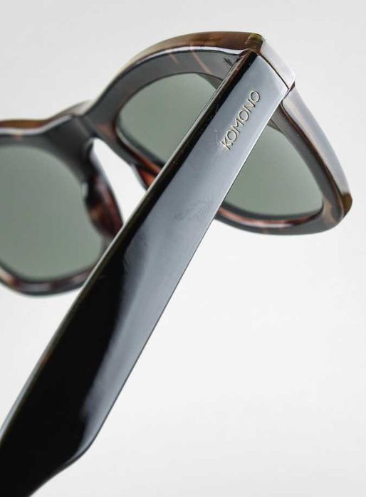 Ochelari de soare unisex premium KOMONO Allen Black tortoise wayfarer