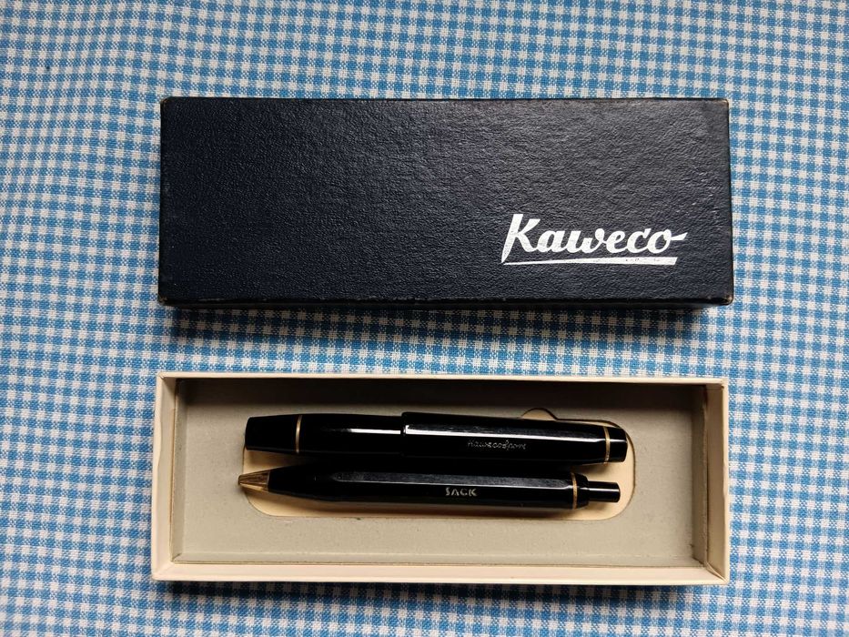 Stilou si Pix Kaweco sport 619, Sack ,penita din aur 14k, de colectie