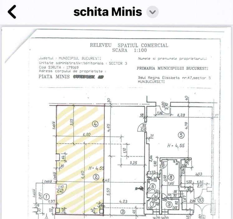 Spatiu comercial Titan Piata Minis 900 euro