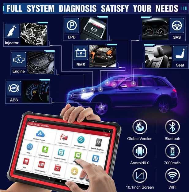 LAUNCH X431 PRO3S+ V2.0 Scanner 10.1", 3/32+128GB, 31 Functii Speciale
