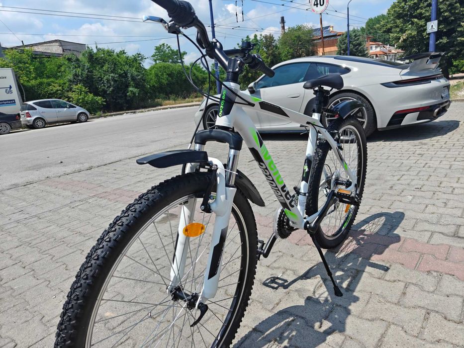 PA Алуминиев велосипед 27.5" PRO бял/зелен