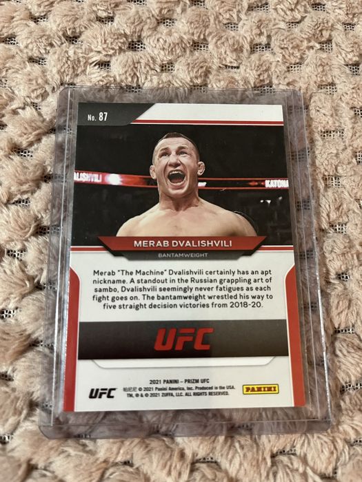 MERAB DVALISHVILI champ bantamweight cartonas prizm debut edition