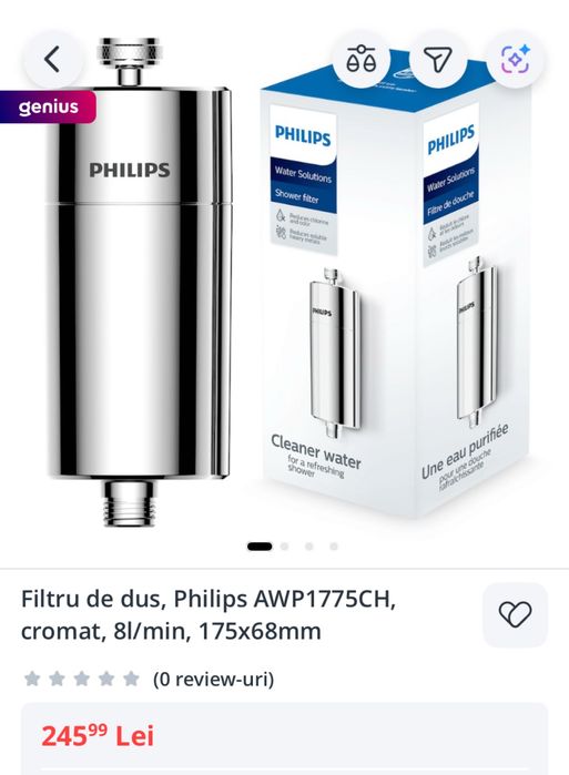Filtru de dus, Philips AWP1775CH