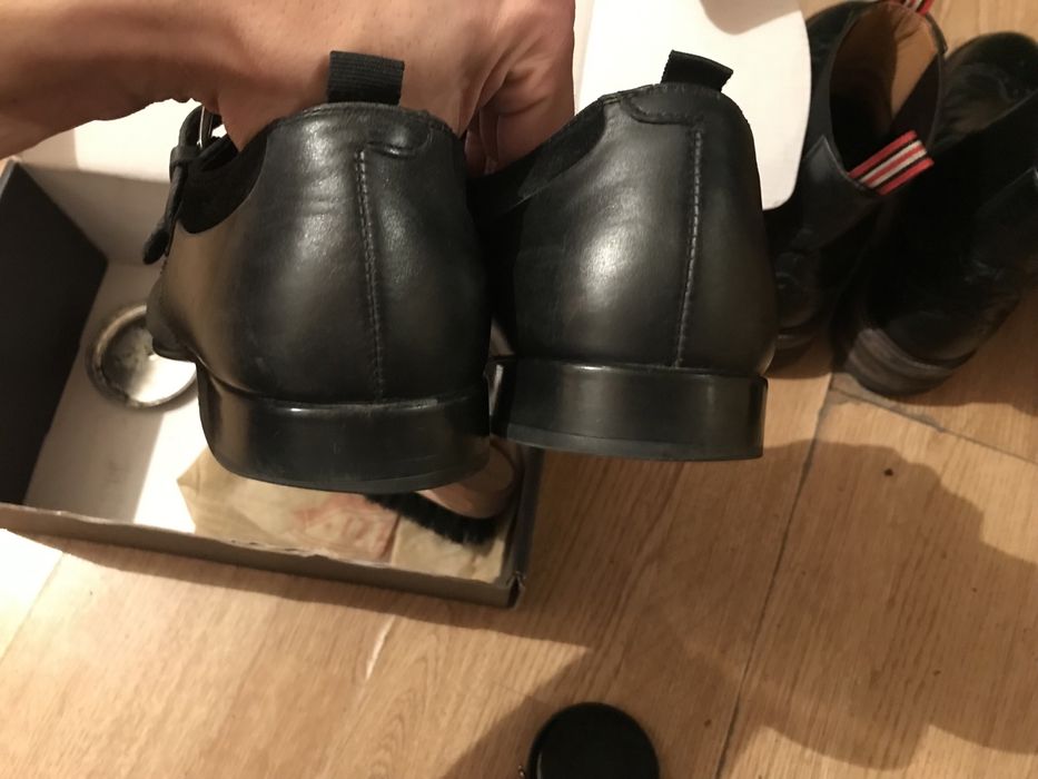 Кожаные туфли (монки)