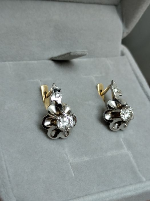 Советские тюльпан сережки 750 пр.