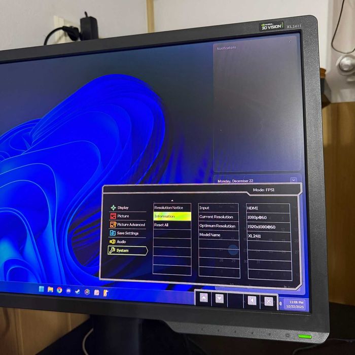 Benq XL2411 1ms 144hz