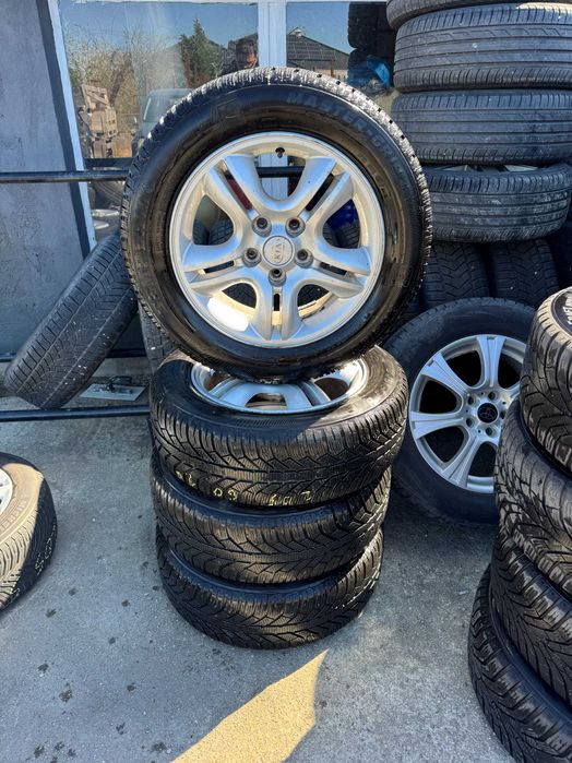 Set Jante Cu Anvelope Kia 5x114.3 Anvelope 205/60 R16 Semperit