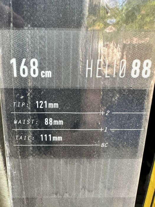 schi black diamond helio 88 L168cm