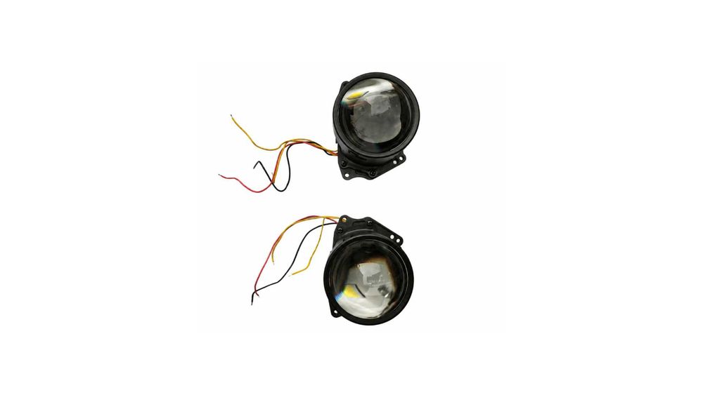 Set 2 lupe Bi-LED auto 3 inch A108, 6000K, 9–32V, fază scurtă și fază lungă