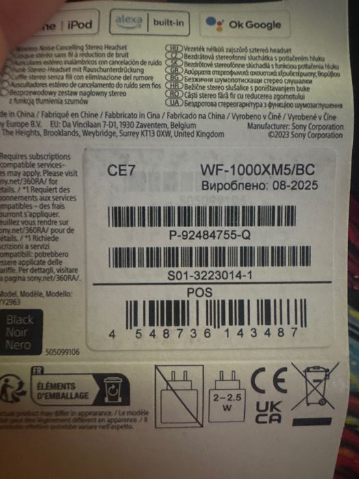 Casti wireless Sony WF-1000XM5
