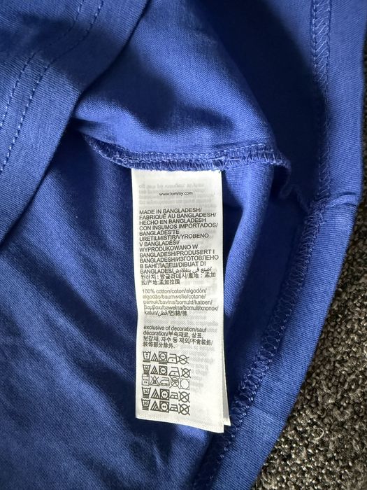 Tommy Jeans tricou albastru logo mic marimea M nou original