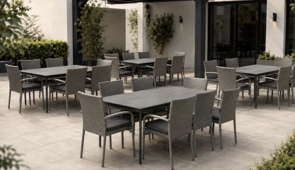 Mobilier terasa Jysk - mese, scaune, perne