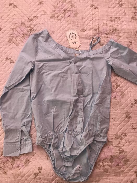 Боди риза в синьо