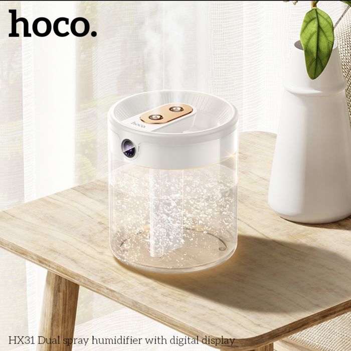 Hoco HX31  Увлажнитель 1.4л с цифровым дисплеем и двойным распылением