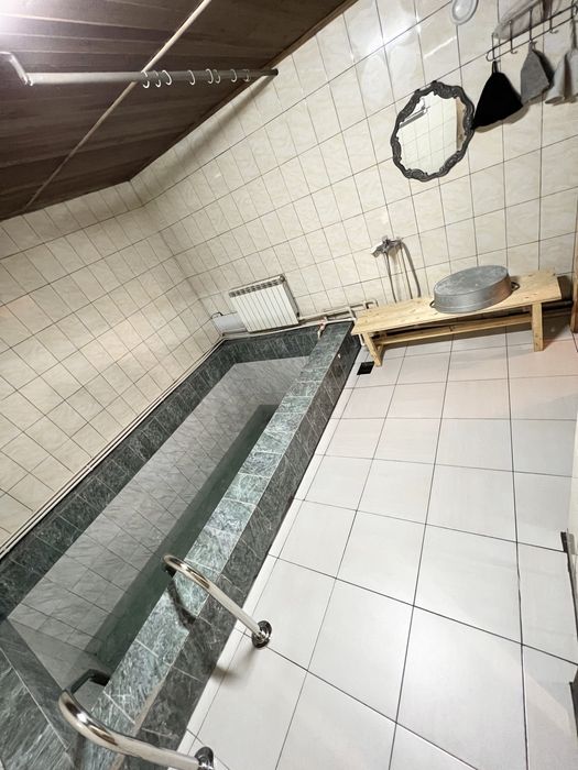 Баня на дровах с бассейном