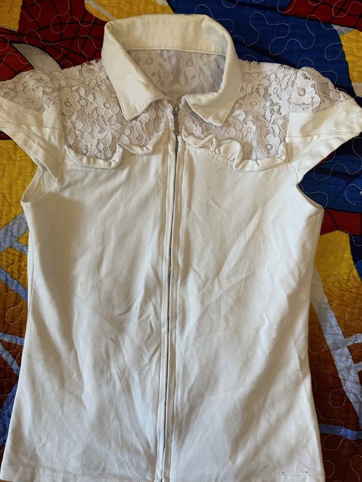 Белые рубашки для девочек