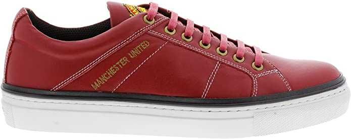 Manchester-мъжки сникърси естествена кожа