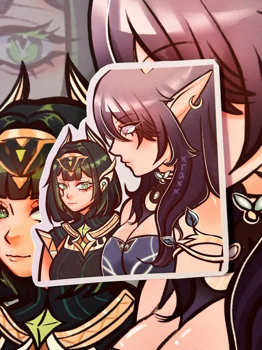 Genshin стикери със собствен дизайн