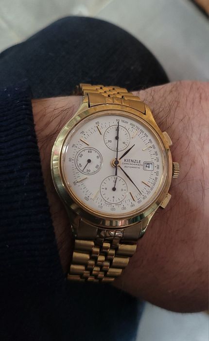 Ceas placat aur valjoux 7750 Kienzle Germany vintage