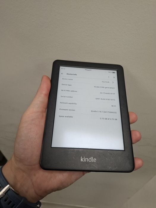 Електронен четец Kindle 10 Basic 4GB