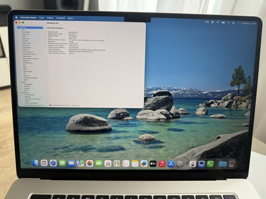 Macbook Air M4 15 inch Starlight GOLD 16 Gb 512 Gb, ca NOU cu Garantie