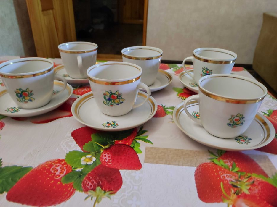 Чашка с блюдцем 6 шт.