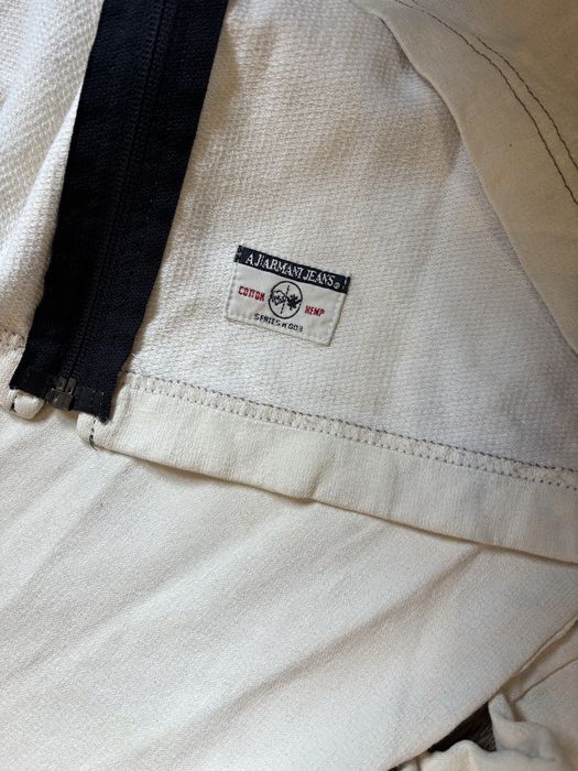 Jacheta cu glugă Armani Jeans made Italy cotton Hemp cânepă retro