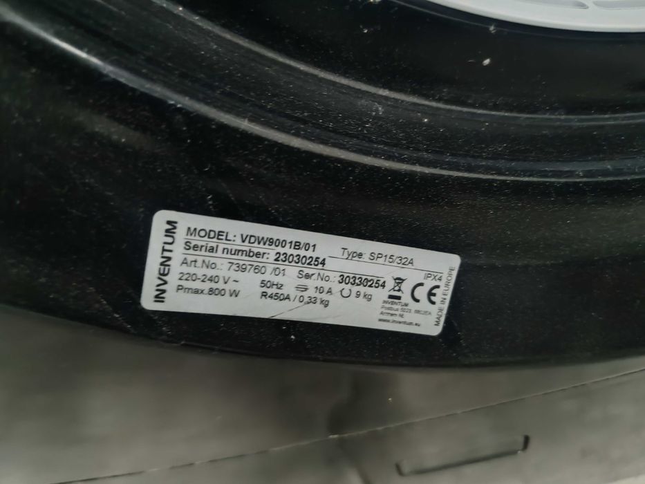 Inventum VDW9001B/01 – Термопомпена сушилня