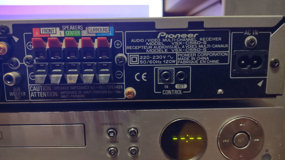 Amplituner Pioneer Multichannel receiver VSX-C 550 S
