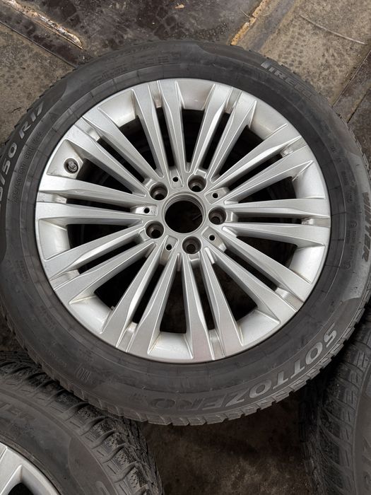 Jante Aliaj 17" Mercedes cu Anvelope Iarna Pirelli
