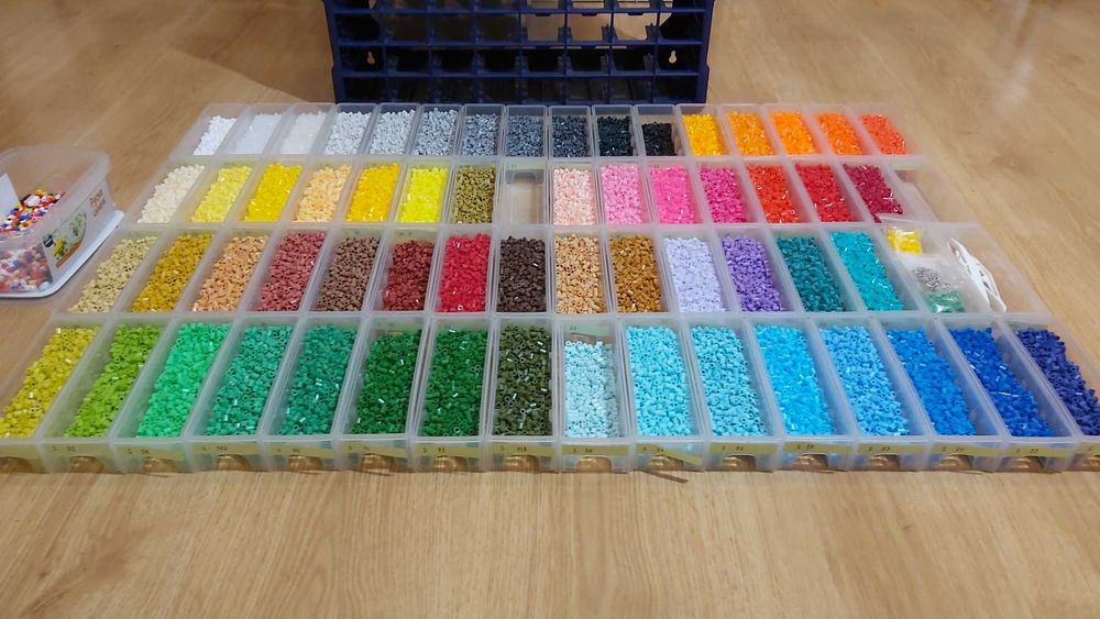 Мъниста/перли за редене, ARTKAL beads 5mm, съвместими с PERLER, за редене на картини, хоби, крафт