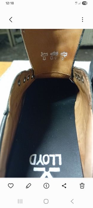 Vând LLOYD, pantofi sport cu șiret, culoare gri șobolan închis, măs 46