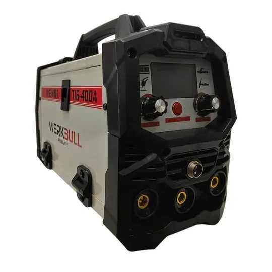 2в1 Телоподаващо Инверторен Електрожен 400А WERKBULL +соларна маска