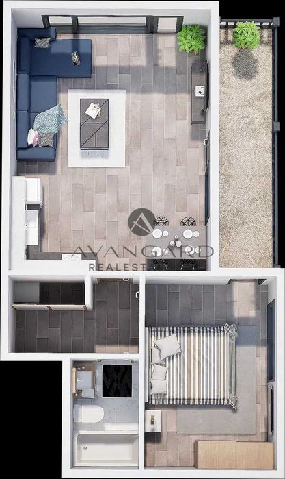 оф.25319 Двустаен в луксозен бутиков комплекс/ Смирненски