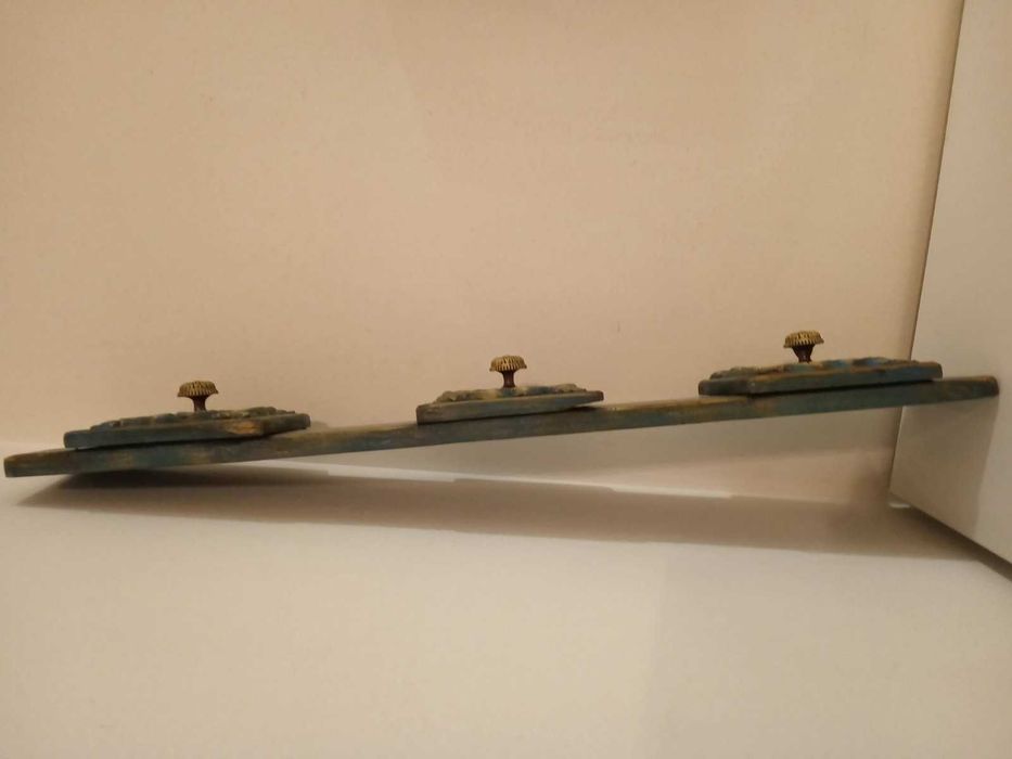 огледало ,закачалка -комплект в синьо