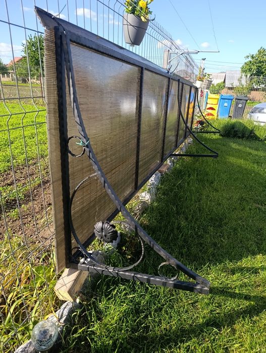 Pergola acoperiș copertina fier policarbonat