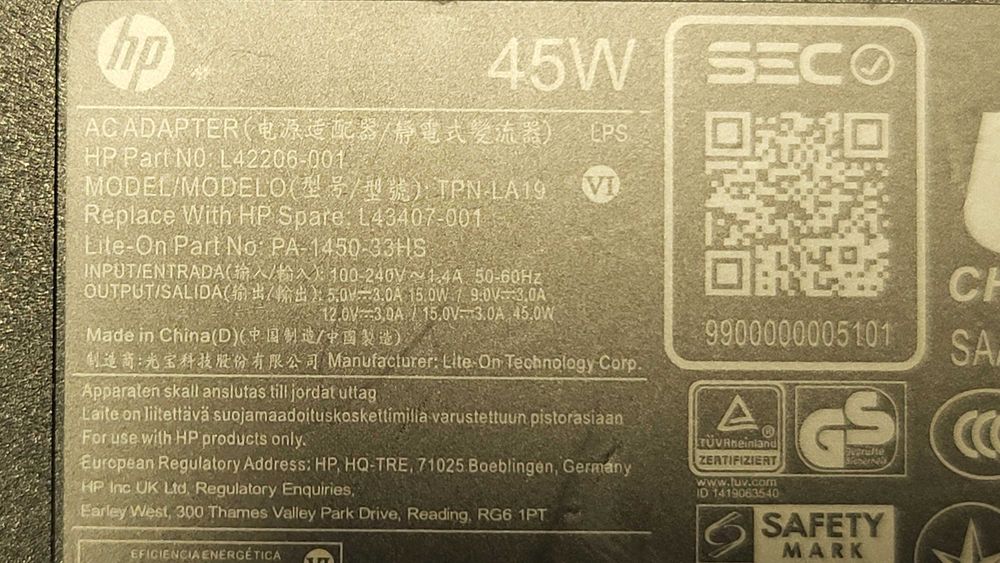 HP 45W Incarcator Usb c fuctional