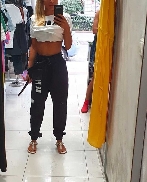 Черен cargo панталон с ниско дъно и широки крачоли  –Pause Jeans - размер XS – 30 €